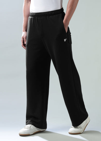 Loose Fit Track Pants Black